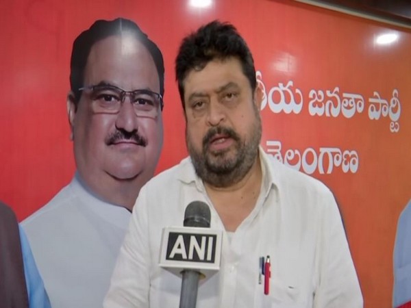 BJP leader N Ramachander Rao speaking to ANI in Hyderabad on Thursday. [Photo/ANI]