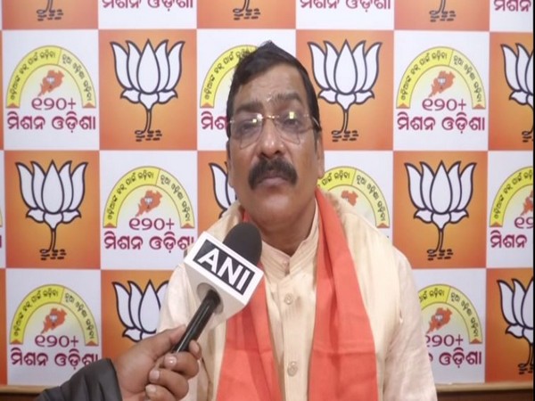 BJP leader Golak Mohapatra speaking to ANI in Bhubaneswar on Friday. Photo/ANI