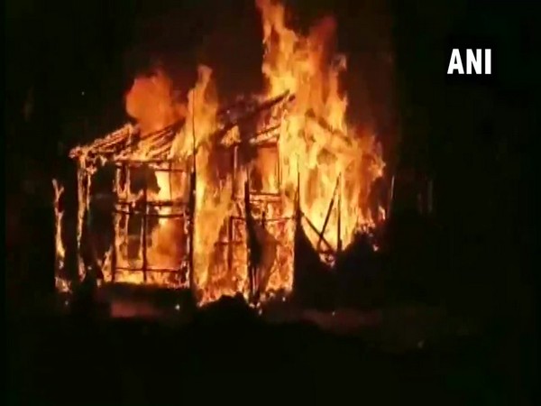 Visuals of BJP office that was set ablaze in Asansol district of West Bengal on Sunday night.