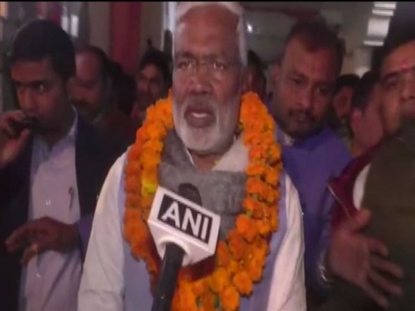 Swatantra Dev Singh speaking to ANI in Shahjahanpur, Uttar Pradesh on Wednesday. Photo/ANI