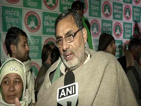 BKU leader, Yudhvir Singh at Singhu Border today (Photo/ANI)