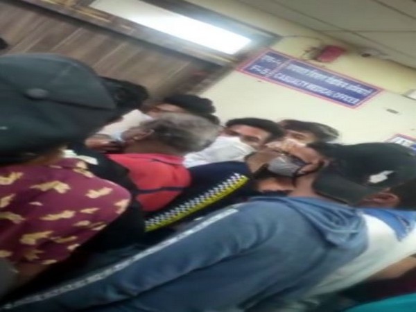 Visuals from the ruckus inside Cooper Hospital in Mumbai. (Photo/ANI_