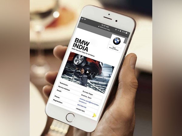 BMW Smart Video interface on smartphone