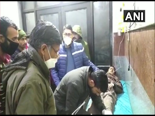 A 16-year-old boy injured in ceasefire violation by Pakistan in J&K taking treatment at hospital. (Photo/ANI)