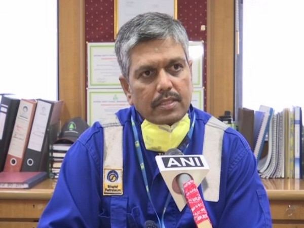 M Somasundaram, DGM, OPS Incharge Sewree installation of BPCL, speaking to ANI on Monday. Photo/ANI