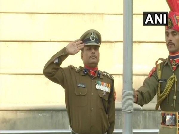 BSF Commandant Mukund Kumar Jha hoisted the national flag at the Attari-Wagah border in Amritsar on Republic Day