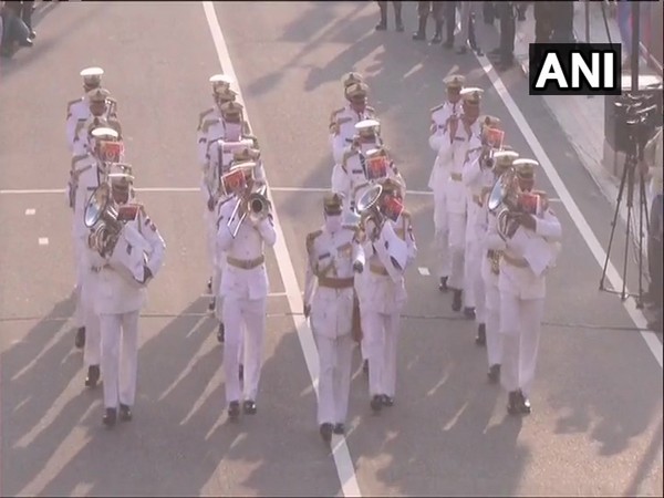 Beating retreat ceremony held at Attari-Wagah Border. Photo/ANI