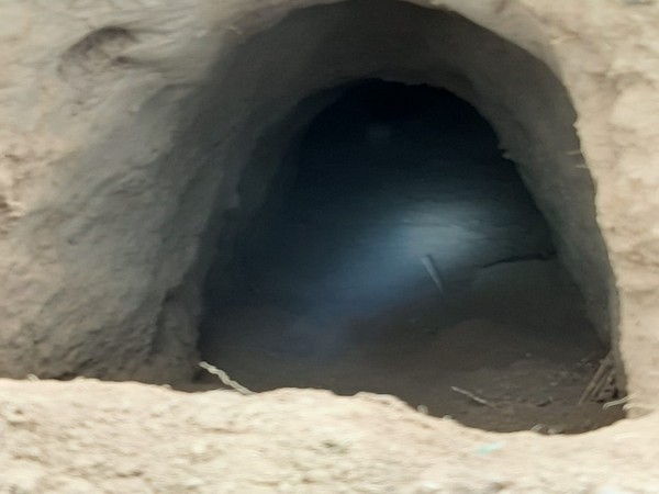 Visual of tunnel in Samba Sector of Jammu. (Photo credit: BSF)