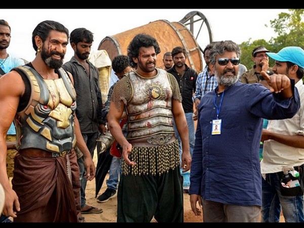 The behind the scene image shared by actor Prabhas on third anniversary of 'Baahubali: The Conclusion' (Image courtesy: Instagram) 