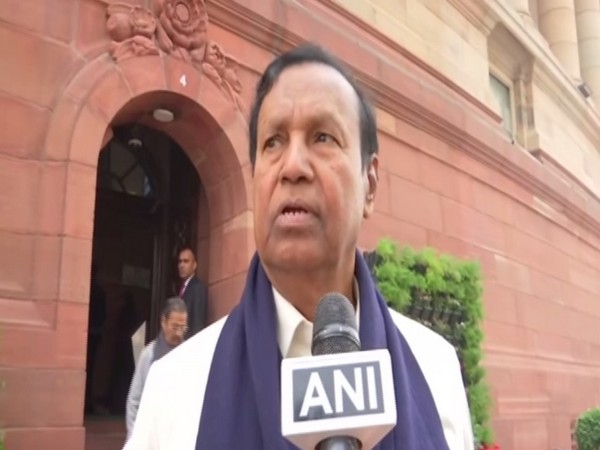 DMK MP TR Baalu talking to ANI in New Delhi on Thursday. Photo/ANI