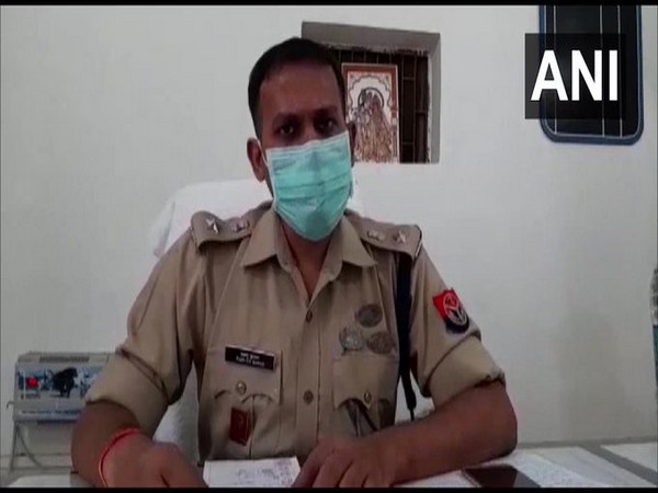 Senior Superintendent of Police (SSP) Agra Bablu Singh talking to ANI on Wednesday. Photo/ANI