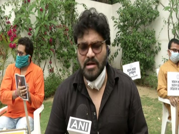 BJP leader Babul Supriyo speaking to ANI on Sunday. Photo/ANI