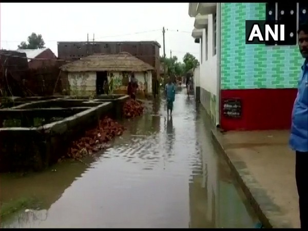 Water-logging in Bagaha area of Bagana district in Bihar. Photo/ANI