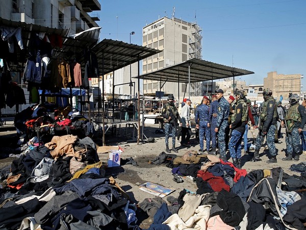 Site of twin suicide bombings in Baghdad (Photo Credit - Reuters)