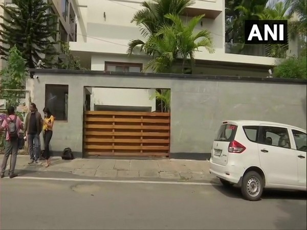 A visual from outside the residence of Roshan Baig on Monday. Photo/ANI