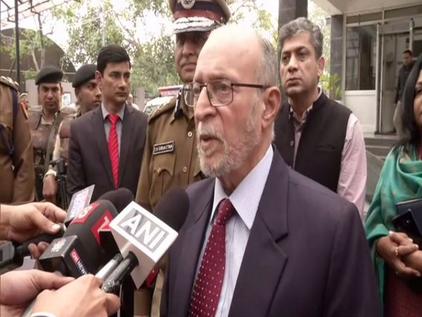 LG Anil Baijal speaking to reporters in New Delhi on Friday. Photo/ANI