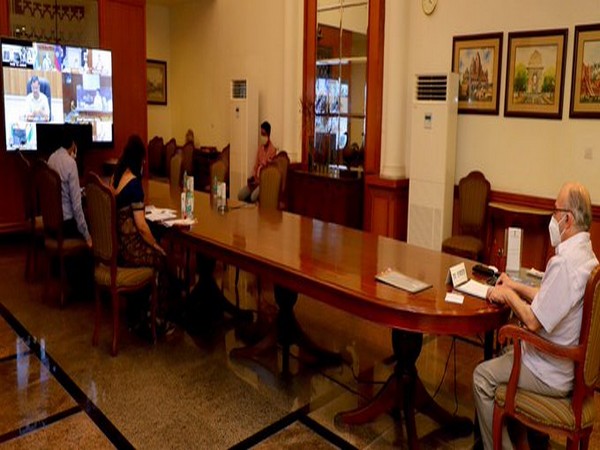 LG Anil Baijal holds meeting with officials in New Delhi on Friday. Photo/ANI