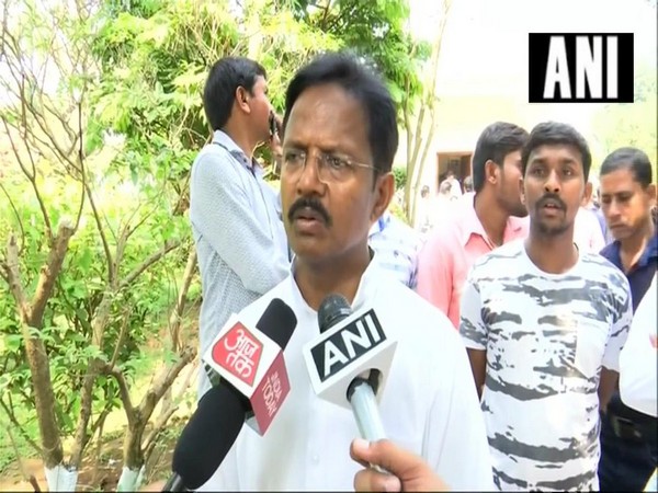 MP Balabhadra Majhi speaking to reporters in Bhubaneshwar, Odisha on Thursday.