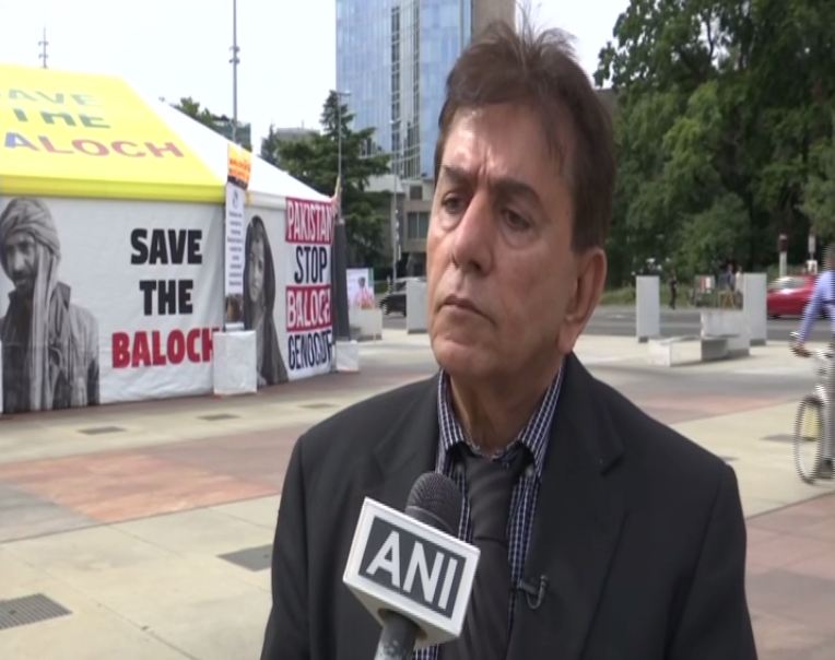 Razzak Baloch, Organiser of the US-based Baloch Rights Council, speaking to ANI