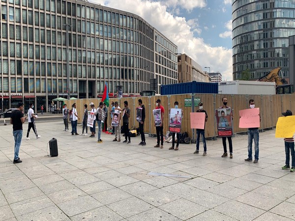 Baloch activists in Germany protested against human rights violations in Balochistan