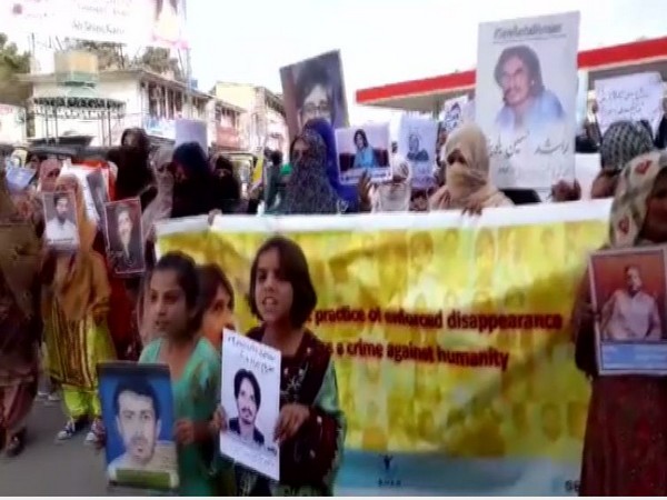 Baloch women protests against enforced disappearances in Quetta earlier this month (File photo)