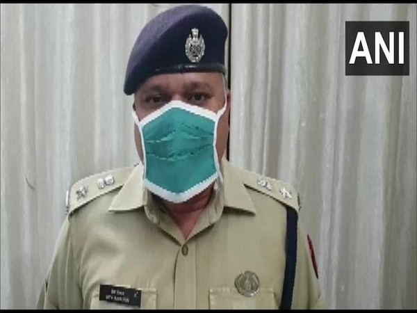 SP Dev Ranjan speaking to ANI in Balrampur on Wednesday. 