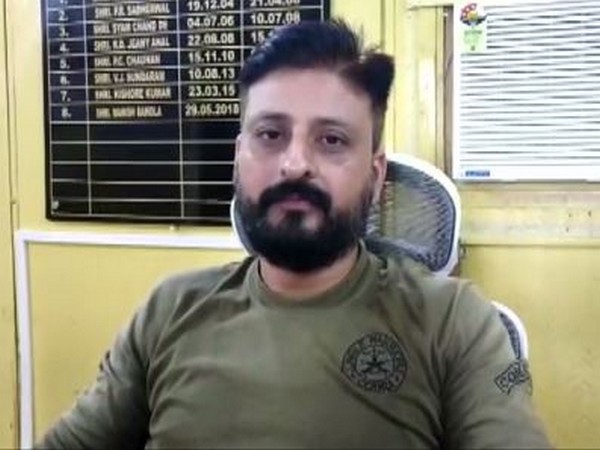 Abhishek Bamola, Second-in-Command of 150th Battalion of CRPF on Friday in Sukma. Photo/ANI