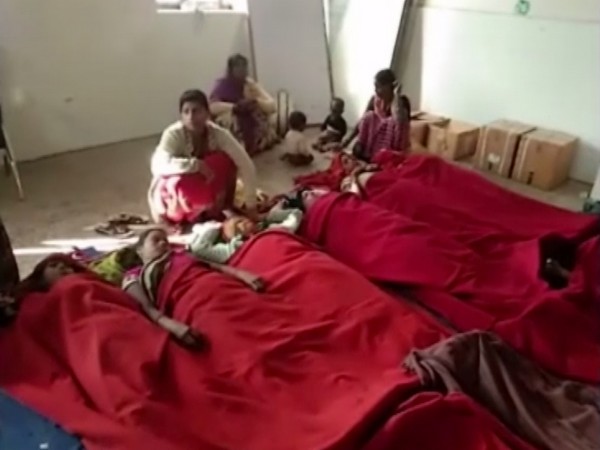 A video of the incident has surfaced in which at least five women can be seen lying on the floor. Photo/ANI