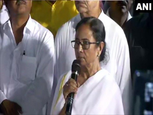 Chief Minister Mamata Banerjee addressing a press conference in North Parganas, West Bengal on Thursday.