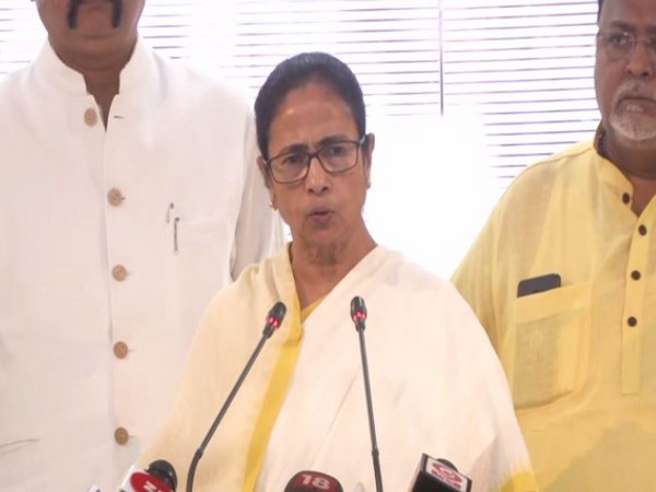 West Bengal Chief Minister Mamata Banerjee speaking to reporters at state secretariat 'Nabanna' in Howrah on Thursday. Photo/ANI