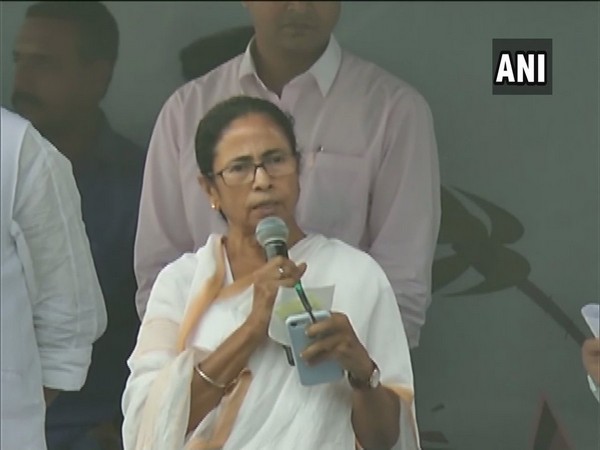 West Bengal Chief Minister Mamata Banerjee speaking at the state secretariat in Howrah on Monday. Photo/ANI