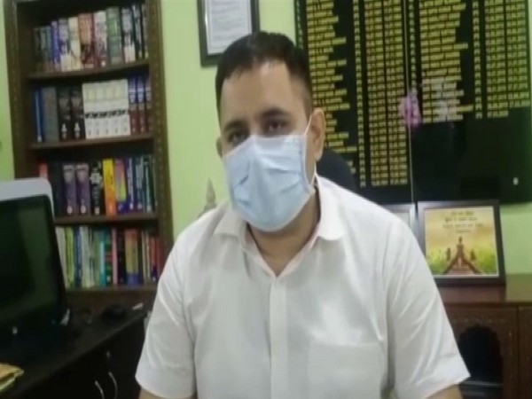 SP Barmer Anand Sharma talking to reporters on Tuesday. Photo/ANI