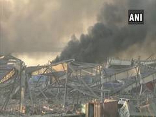 Visual from the huge blast in the port of Beirut (file photo)