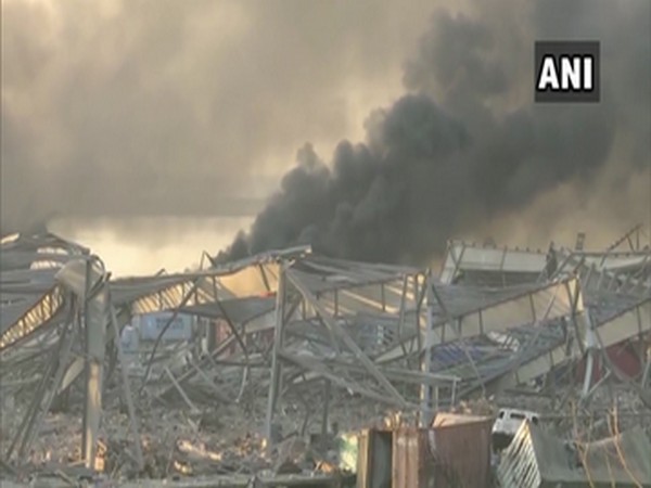 Visuals of the blast in Beirut, Lebanon.