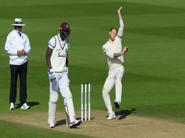 England all-rounder Ben Stokes in action against Windies. (Photo/ICC Twitter)
