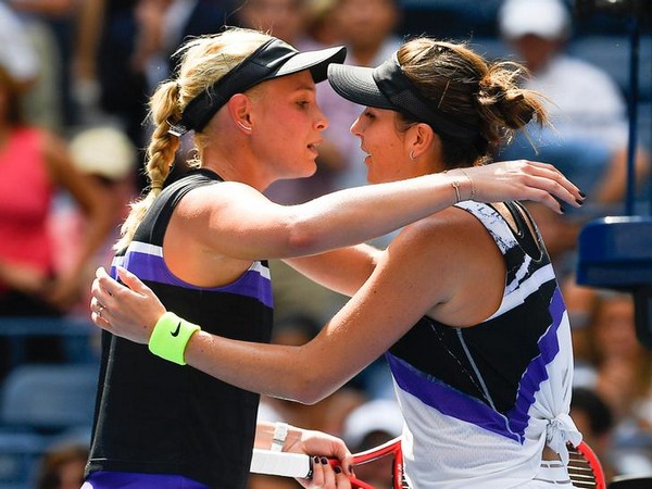 Donna Vekic (L) and Belinda Bencic (R) 