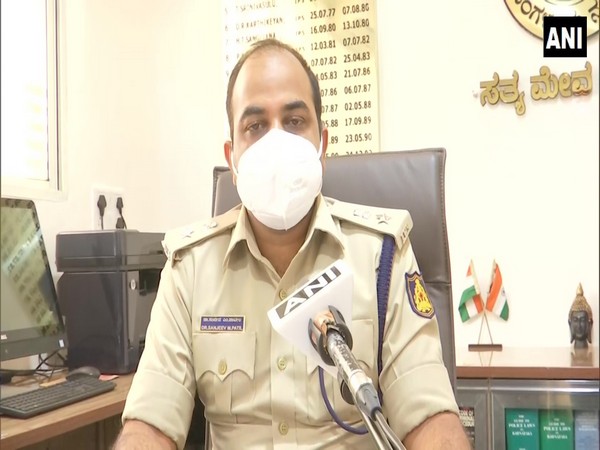 Sanjeev Patil, Deputy commissioner of police (DCP), West Division, Bengaluru City speaking to ANI on Tuesday. (Photo/ANI)
