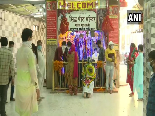 Mata Bhadrakali Mandir, Amritsar on Monday. Photo/ANI