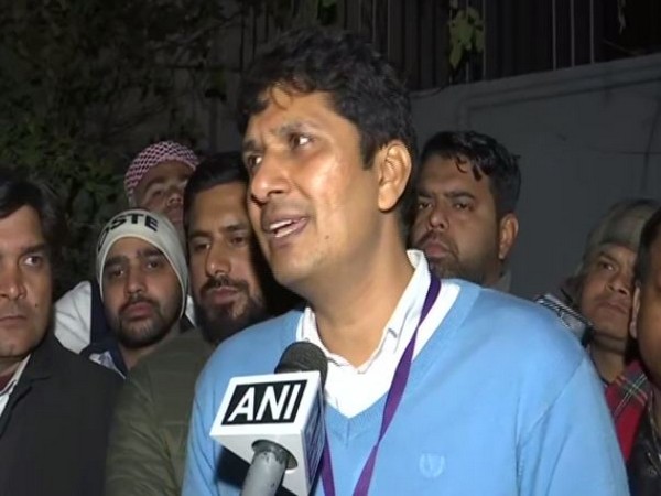 AAP leader Saurabh Bhardwaj speaking to ANI in New Delhi on Saturday. Photo/ANI