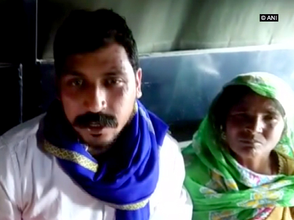Bhim Army chief Chandrashekhar Azad speaking to reporters on Tuesday in Deoband, Uttar Pradesh.