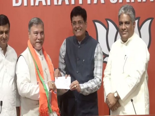 Bhubaneshwar Kalita joined BJP on Friday. Photo/ANI