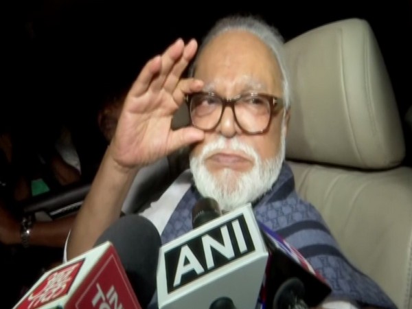 NCP leader Chhagan Bhujbal talking to reporters in Mumbai on Wednesday. Photo/ANI