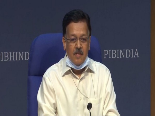 Rajesh Bhushan, Officer on Special Duty (OSD), Health Ministry speaking during press conference in New Delhi on Tuesday. Photo/ANI