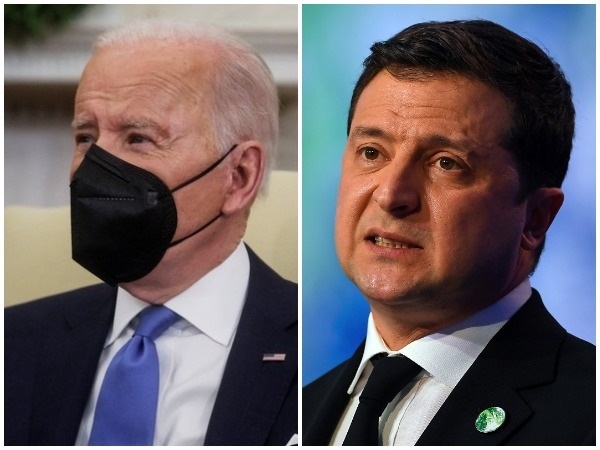 US President Joe Biden and his Ukrainian counterpart Volodymyr Zelensky.
