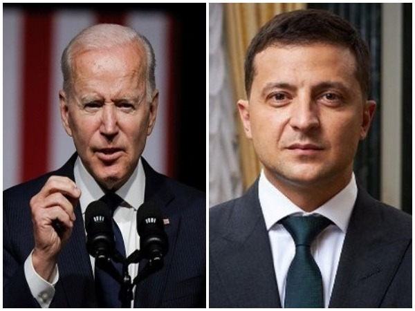 US President Joe Biden and his Ukrainian counterpart Volodymyr Zelenskyy.