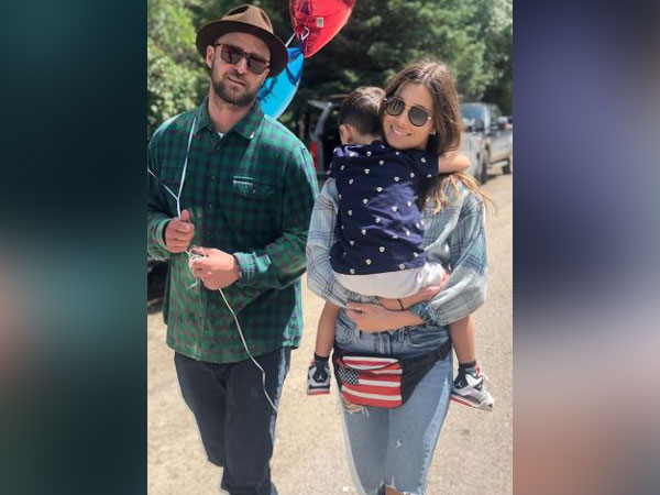 Justin Timberlake and  Jessica Biel with their son Silas, Image courtesy: Instagram