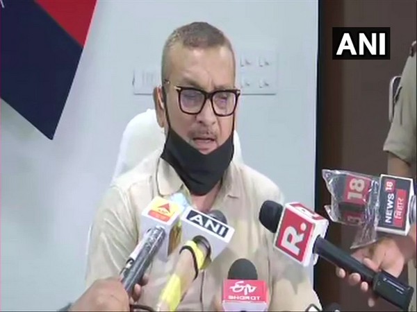 Bihar DGP Gupteshwar Pandey speaking to reporters in Patna on Saturday. [Photo/ANI]