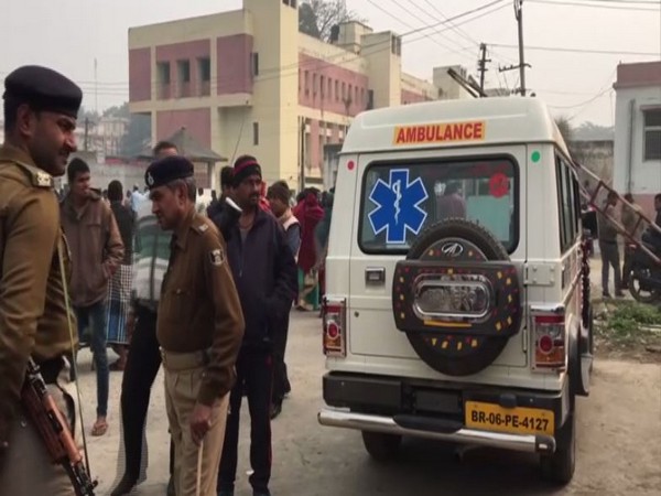 A view of the site where property dealer was shot dead on Thursday. Photo/ANI