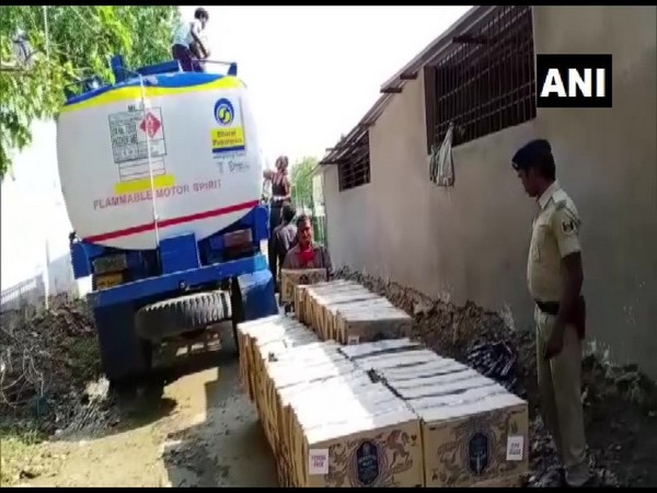 The liquor cases were recovered from a petrol tanker in Patna.