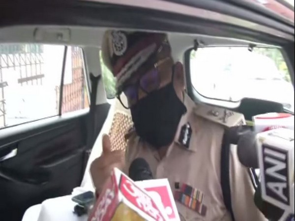 Bihar DGP Gupteshwar Pandey speaking to reporters in Patna on Friday. 